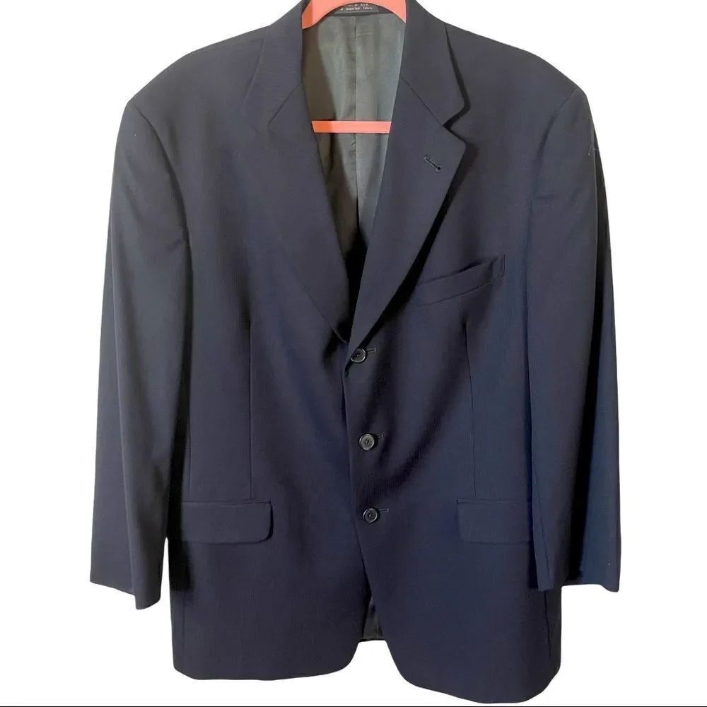 KAA by Krizia x Dillard's Navy Suit Jacket Sz 42R